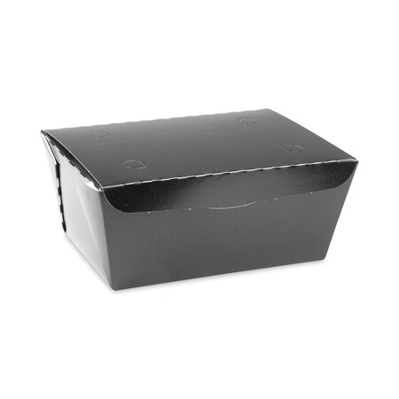 Pactiv EarthChoice OneBox Paper Box, 66 oz, 6.5 x 4.5 x 3.25, Black, PK160 PK NOB03B